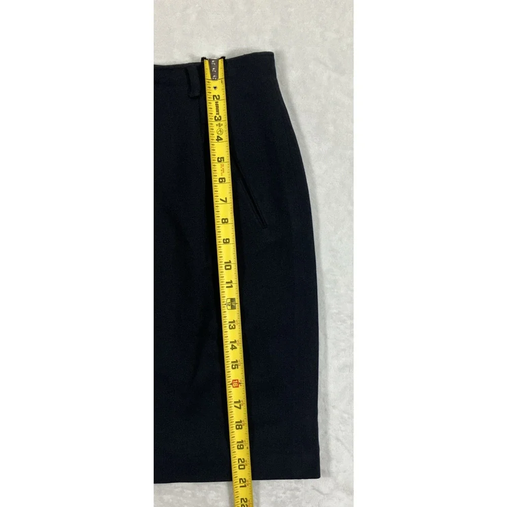 Vintage Eddie Bauer Aka Women's Size 6 Black Pencil Skirt 100% Wool Office Siren - Picture 10 of 11